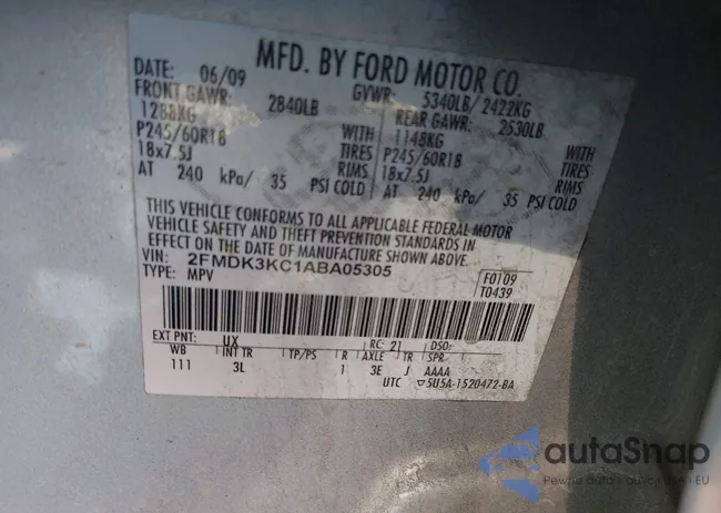 2FMDK3KC1ABA05305: 44218467