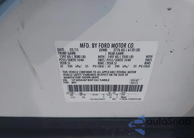 1FM5K8F85FGC14862: 44218522