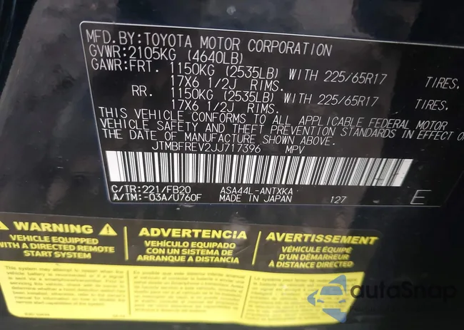 JTMBFREV2JJ717396: 44218744