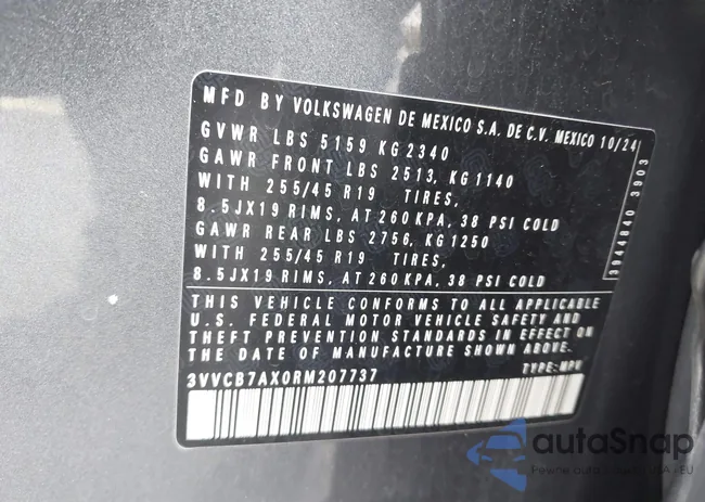 3VVCB7AX0RM207737: 44218830