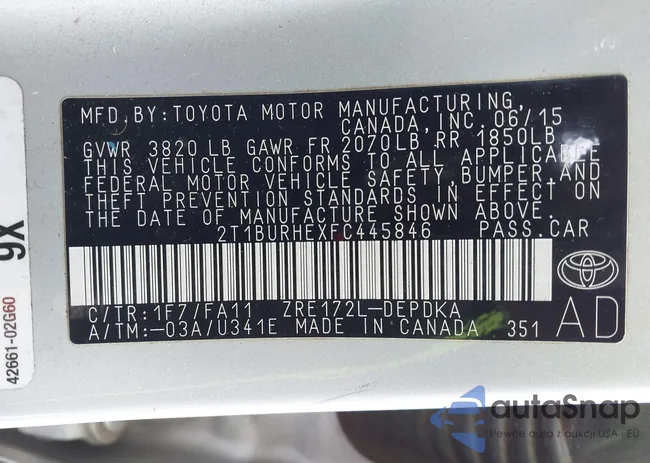 2T1BURHEXFC445846: 44218061