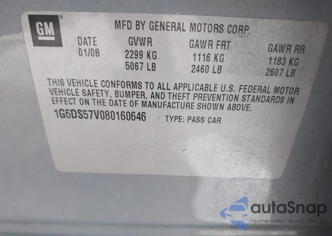 1G6DS57V080160646: 44218081