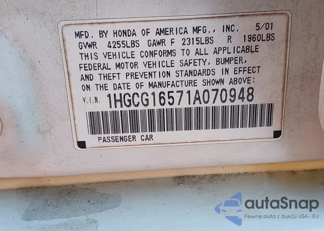 1HGCG16571A070948: 44218229