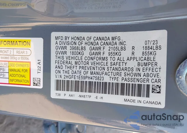 2HGFE1E59PH475823: 44218233