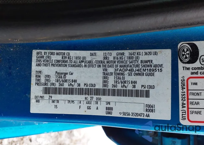 3FADP4BJ4EM189515: 44218347