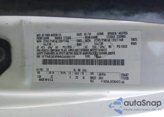 1FTNE2EW9ADA99315: 44219592