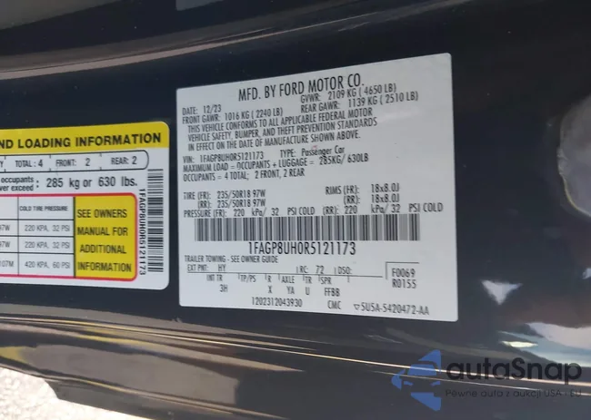 1FAGP8UH0R5121173: 44219752