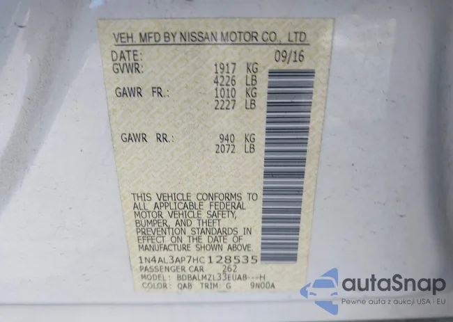 1N4AL3AP7HC128535: 44219765