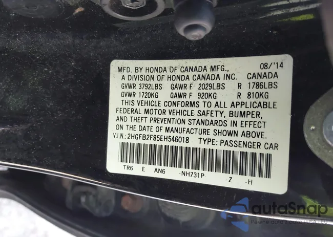 2HGFB2F85EH546018: 44219786