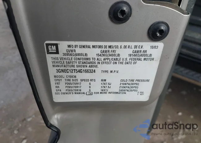 3GNEC12T54G166324: 44219937