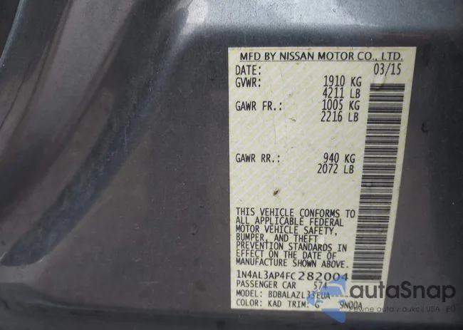 1N4AL3AP4FC282004: 44218964