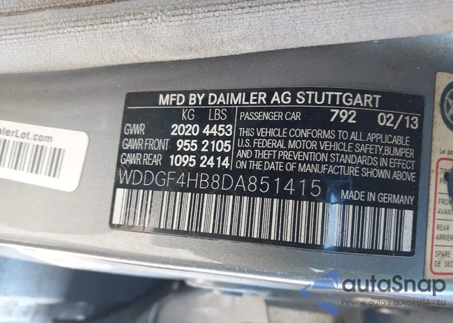 WDDGF4HB8DA851415: 44218970