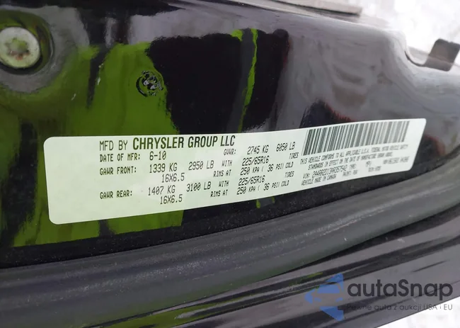 2A4RR2D13AR357542: 44219000