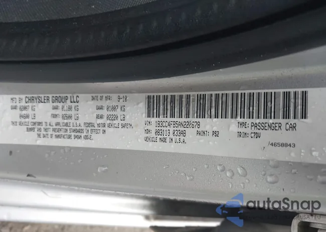 1B3CC4FB5AN220678: 44219003