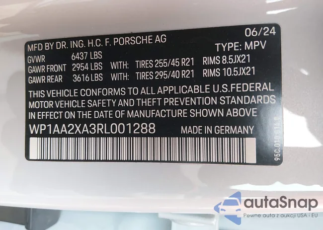 WP1AA2XA3RL001288: 44219026