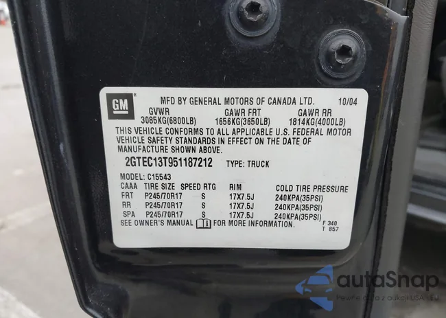 2GTEC13T951187212: 44219055