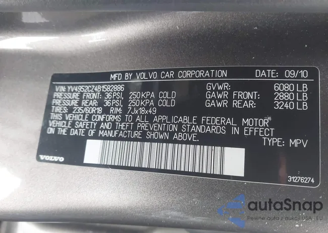 YV4952CZ4B1582886: 44219127