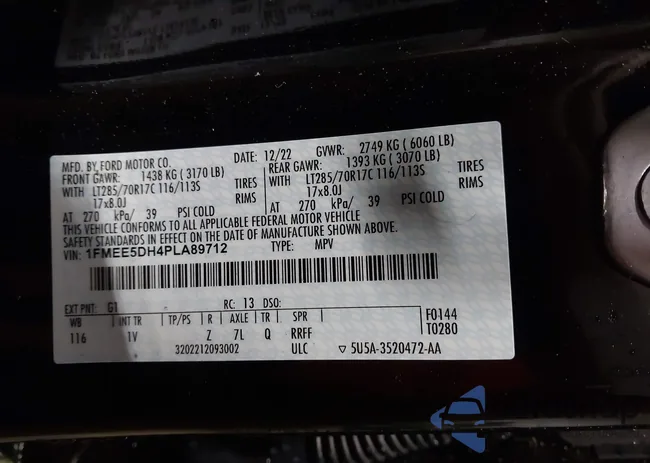 1FMEE5DH4PLA89712: 44219187