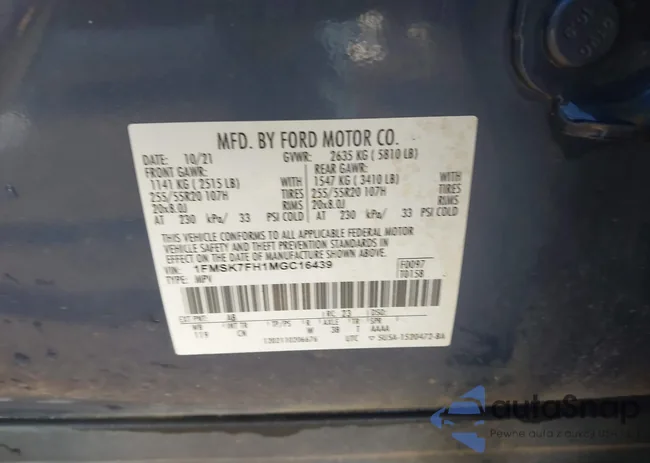 1FMSK7FH1MGC16439: 44219332