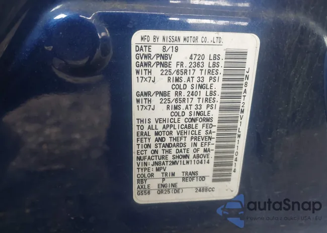 JN8AT2MV1LW110414: 44220459