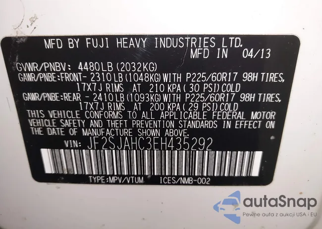 JF2SJAHC3EH435292: 44220480