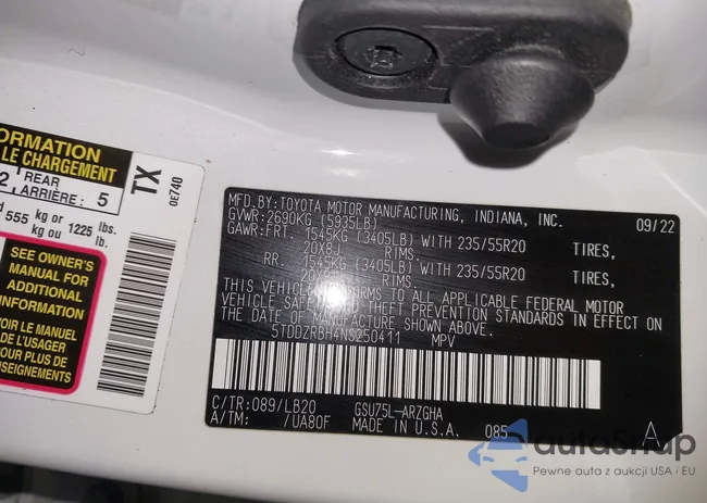 5TDDZRBH4NS250411: 44220481