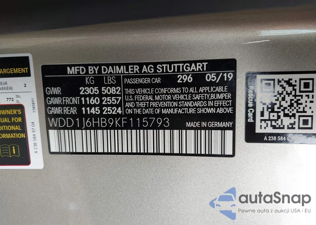 WDD1J6HB9KF115793: 44220574