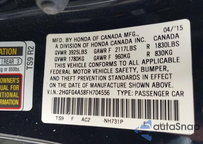 2HGFG4A58FH704556: 44220577