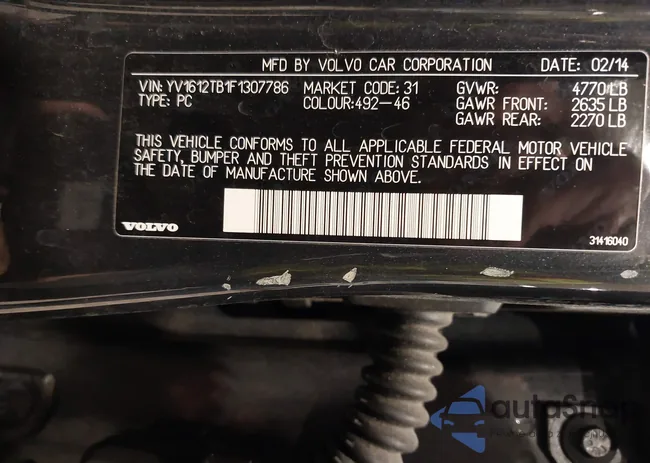 YV1612TB1F1307786: 44220579