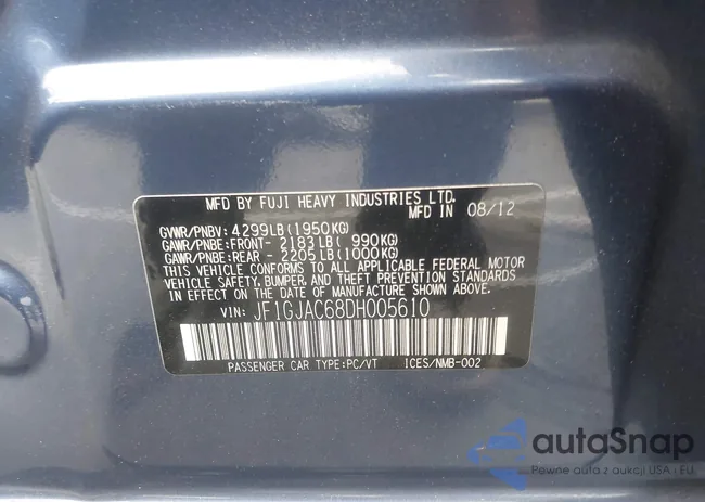 JF1GJAC68DH005610: 44220610