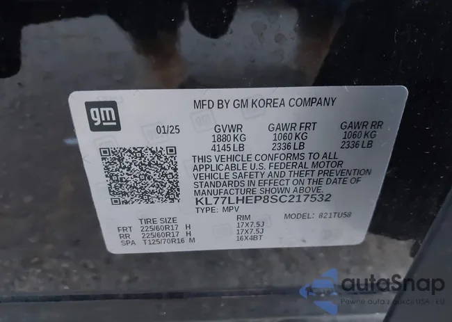 KL77LHEP8SC217532: 44220617