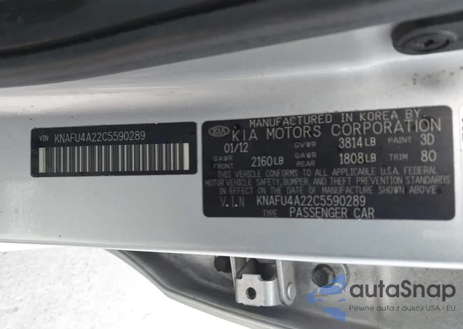 KNAFU4A22C5590289: 44220627