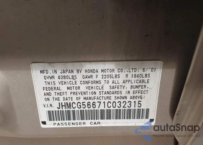 JHMCG56671C032315: 44220714