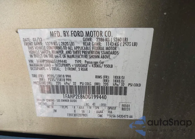 1FAHP2E86DG199440: 44220789