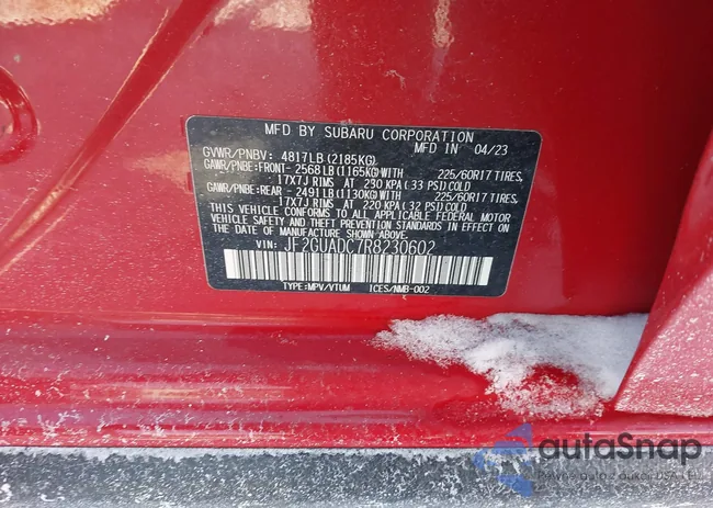 JF2GUADC7R8230602: 44220877