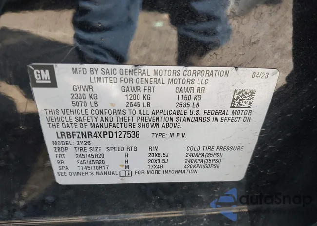 LRBFZNR4XPD127536: 44220905