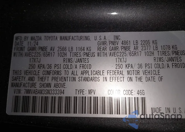 7MMVABDM4SN305762: 44220924