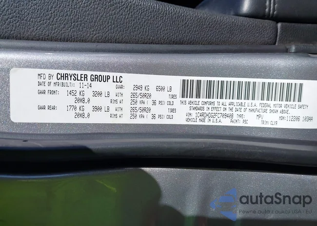 1C4RDHDG2FC709408: 44220927