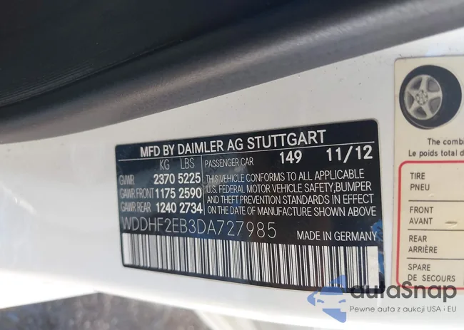 WDDHF2EB3DA727985: 44220002