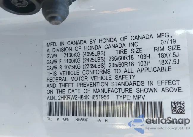 2HKRW2H84KH651956: 44220079