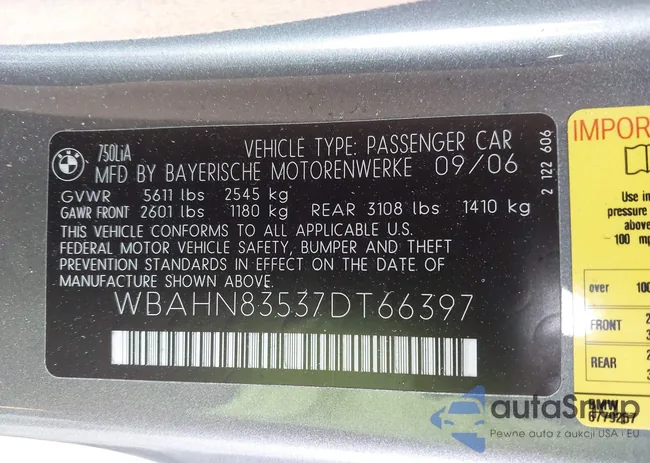 WBAHN83537DT66397: 44220162