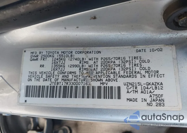 JTEBT17R330007163: 44220264