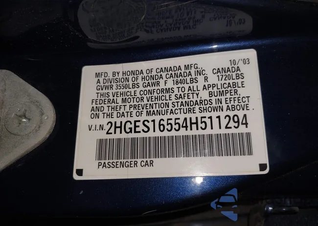 2HGES16554H511294: 44220297