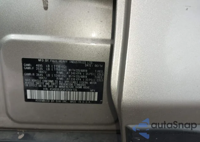 4S4BSBJCXF3204136: 44220313