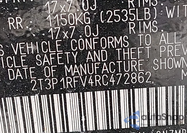 2T3P1RFV4RC472862: 44220331