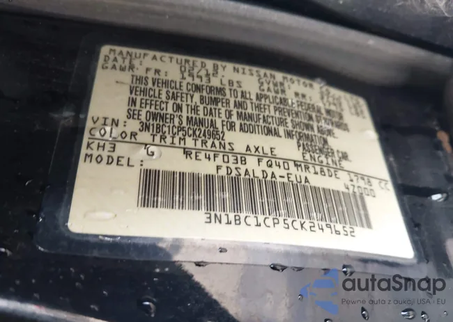 3N1BC1CP5CK249652: 44221554