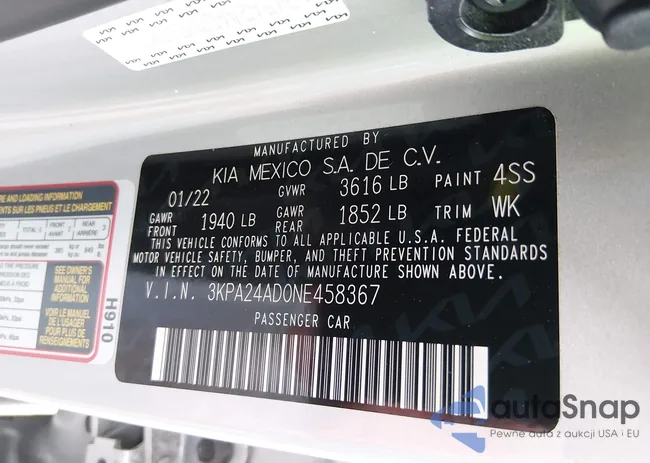 3KPA24AD0NE458367: 44221622