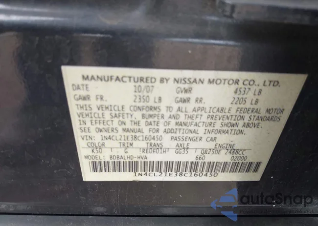 1N4CL21E38C160450: 44221672