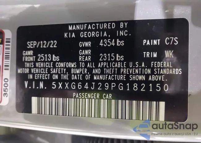 5XXG64J29PG182150: 44221740