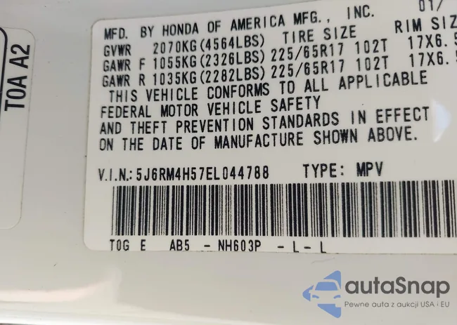 5J6RM4H57EL044788: 44221791